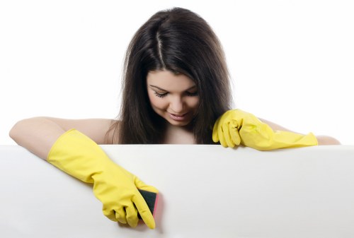 Technician preparing for carpet cleaning in Belvedere