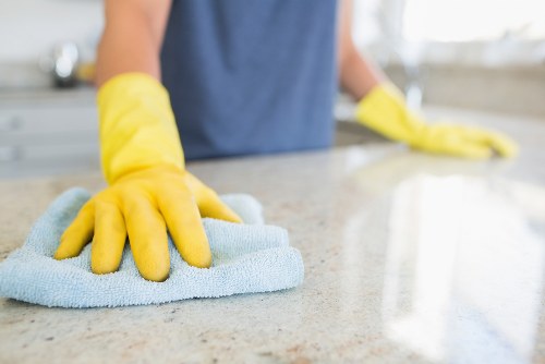 Sustainability-focused carpet cleaning operations with recycling materials